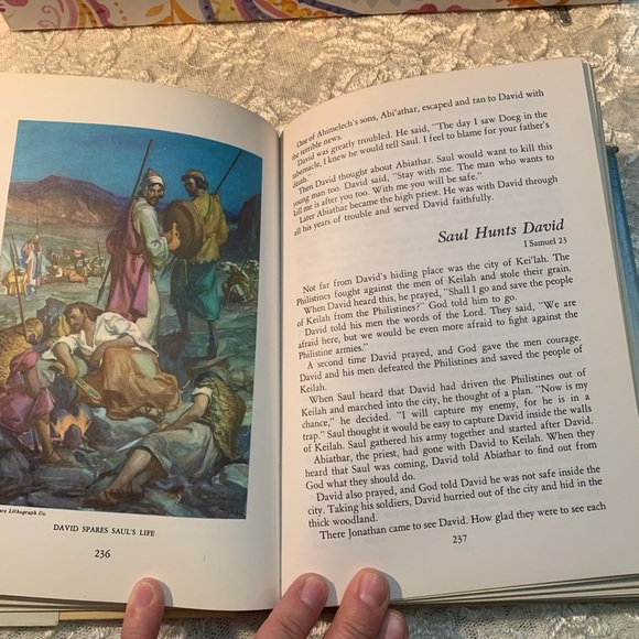 Egermeier's Bible Story Book (revised) Vintage 1955 Revised Edition w/ Dustcover - Picture 6 of 14